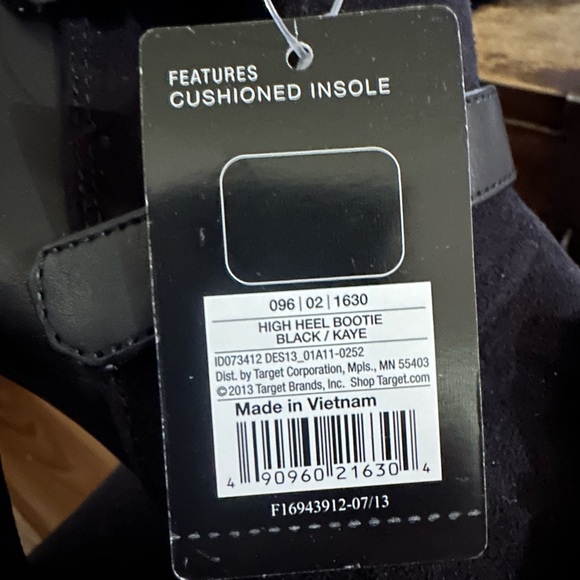 NWT Sam & Libby Kate High Heel Bootie black buckles - Picture 5 of 7